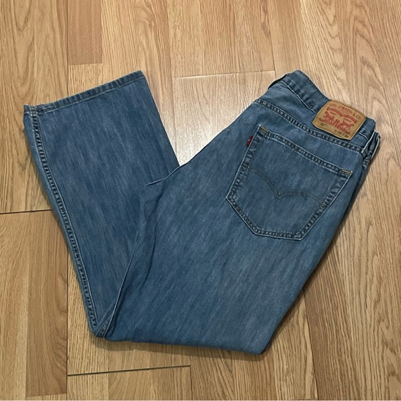 Levis 527 Mens 36x30 (36x28) Bootcut Jeans Western Cowboy Medium Blue Classic - Picture 1 of 12